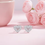 Silver Love Stud Earrings