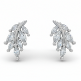 Silver Leaf Delicate Studs