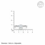 Silver Oval Soiltaire Ring