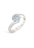 Silver Paved Zircon Ring