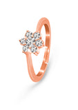 Rose Gold Floral Ring