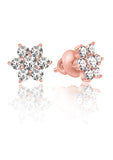 Rose Gold Flower Studs