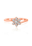 Rose Gold Floral Ring