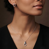 Silver Minimal Love Triangle Pendant