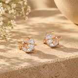 Rose Gold Star Earrings for Women