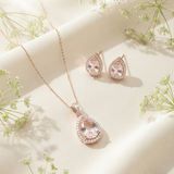 Rose Gold Plated Pink Pendant